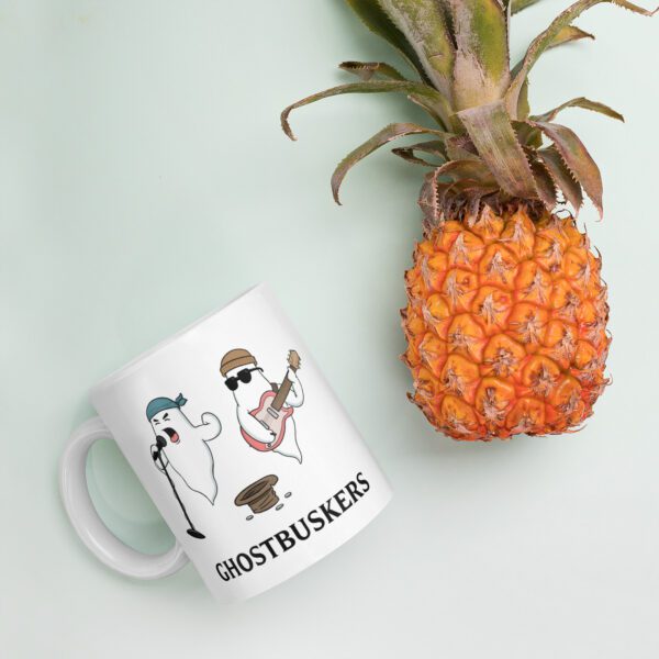 GhostBuskers Parody Mug – Funny Cartoon Coffee Cup for Music Lovers - Image 4