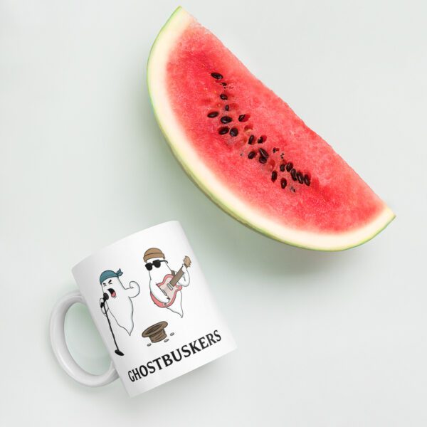 GhostBuskers Parody Mug – Funny Cartoon Coffee Cup for Music Lovers - Image 5