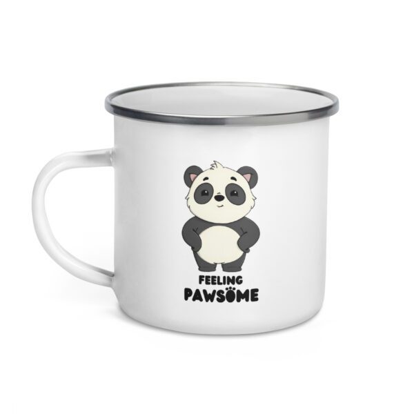 Bindi Enamel Mug – "Feeling PawSome" | Hanoonies - Image 2