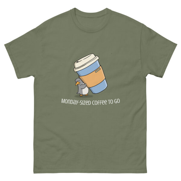 Finn T-Shirt – "Monday-Sized Coffee to Go" | Hanoonies - Image 5