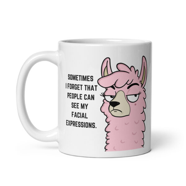White glossy mug