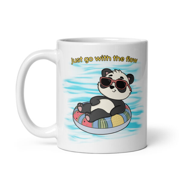 White glossy mug