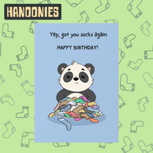 Birthday Card - Bindi "Socks Again" | Hanoonies
