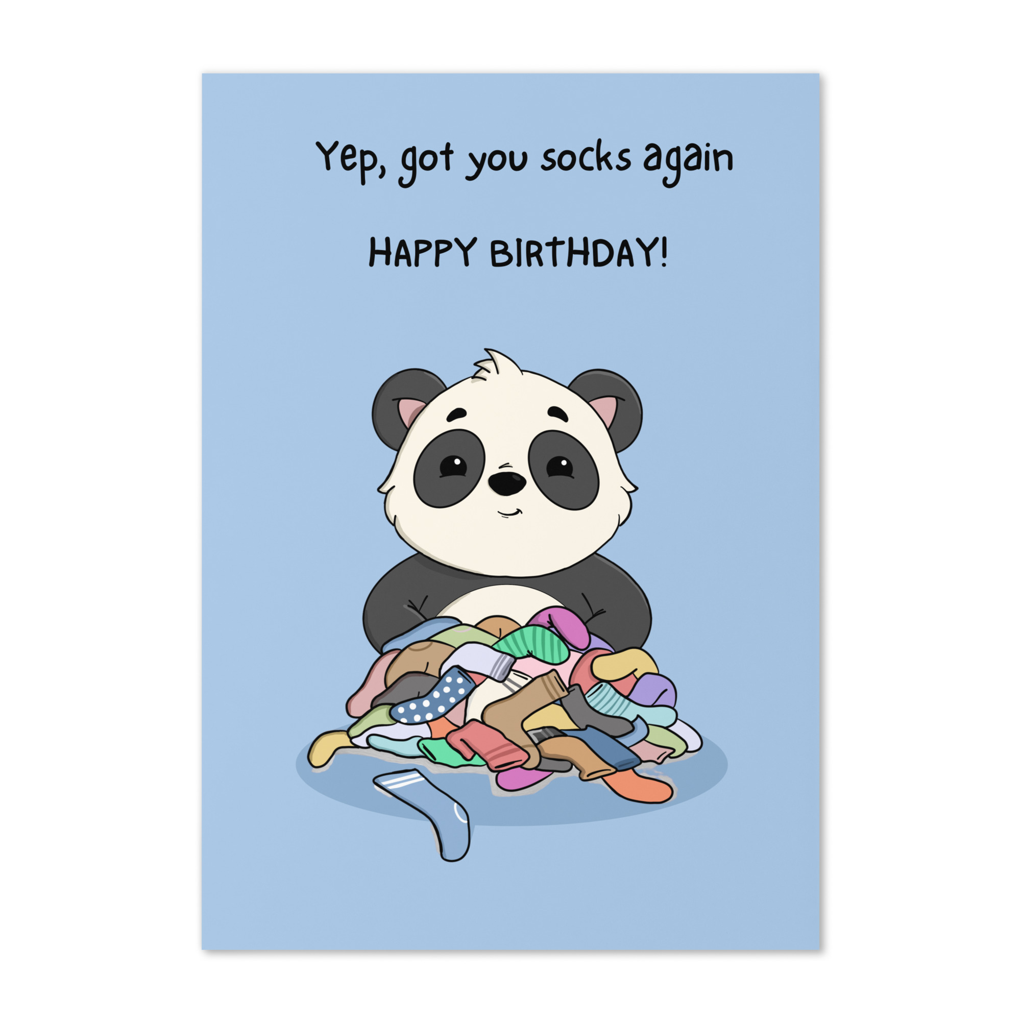 Birthday Card - Bindi "Socks Again" | Hanoonies - Image 2