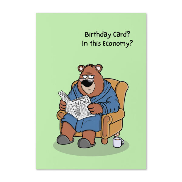 Birthday Card - Gus "In the Economy" | Hanoonies - Image 2