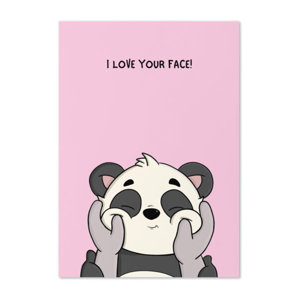 Anniversary/Love Card - Bindi "I Love your Face" | Hanoonies - Image 2