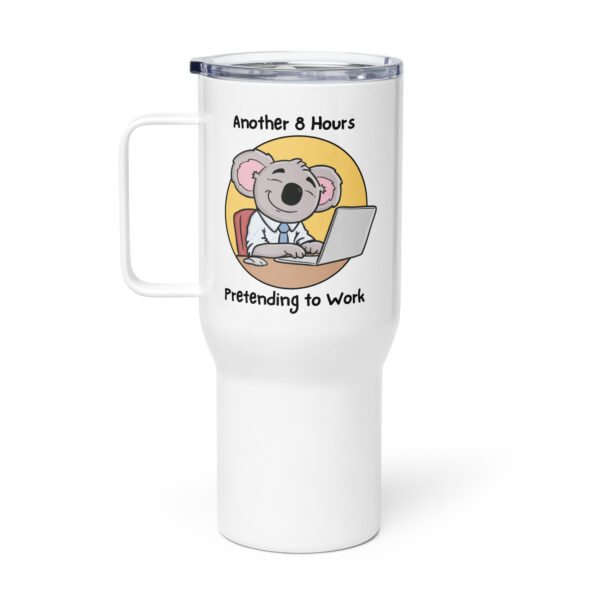 Travel mug with a handle