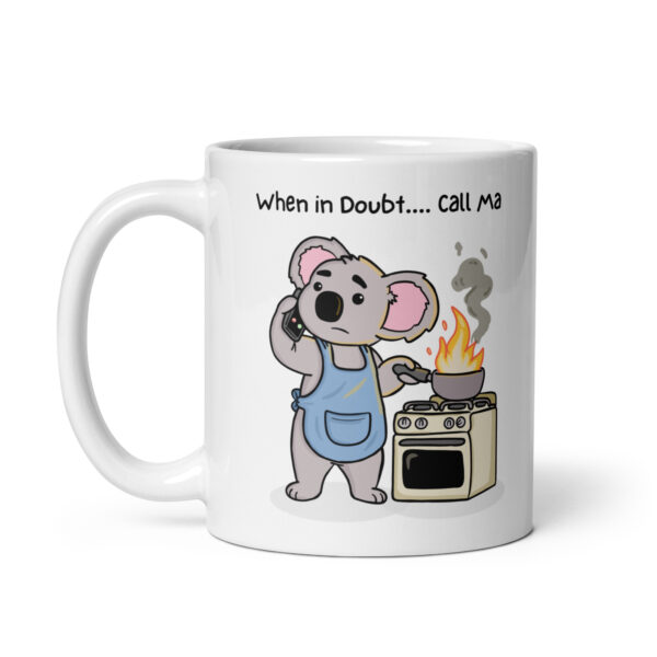 White glossy mug