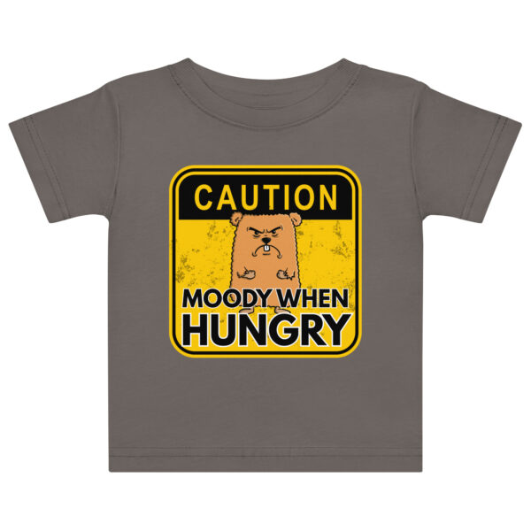 Sparky Baby T-Shirt - "Caution! Moody When Hungry" - Image 3