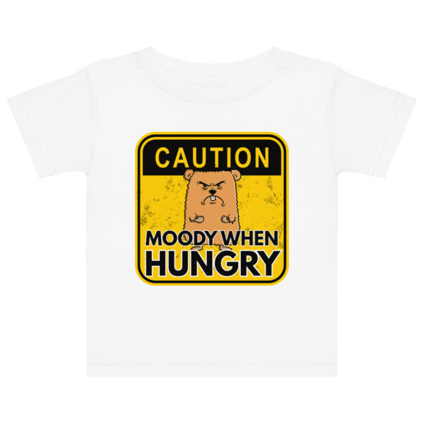 Sparky Baby T-Shirt - "Caution! Moody When Hungry" - Image 9